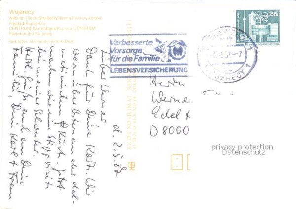 Hoyerswerda Wilhelm Pieck Strasse Freibad Centrum W – Bild 2