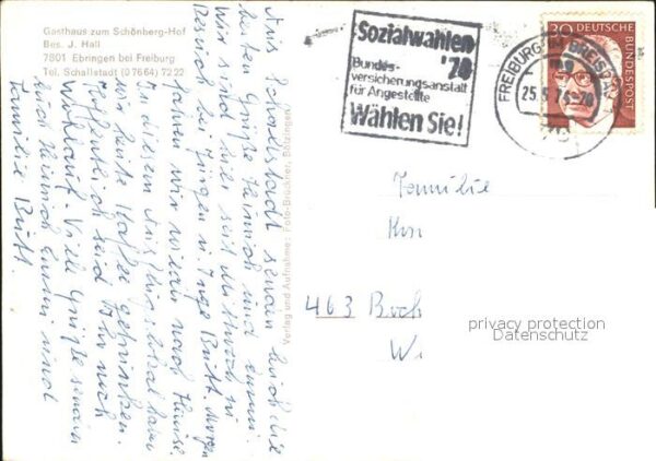 Ebringen Breisgau Gasthaus zum Schönberg Hof – Bild 2