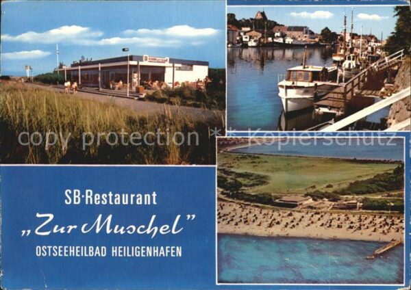 Heiligenhafen Ostseebad SB Restaurant Zur Muschel Bootsanleger