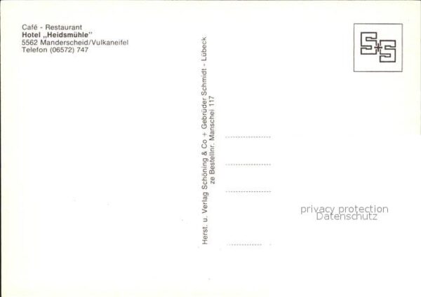 Manderscheid Eifel Hotel Cafe Restaurant Heidsmühle Park S – Bild 2
