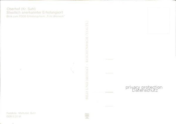 Oberhof Thueringen FDGB Erholungsheim Fritz Weineck – Bild 2