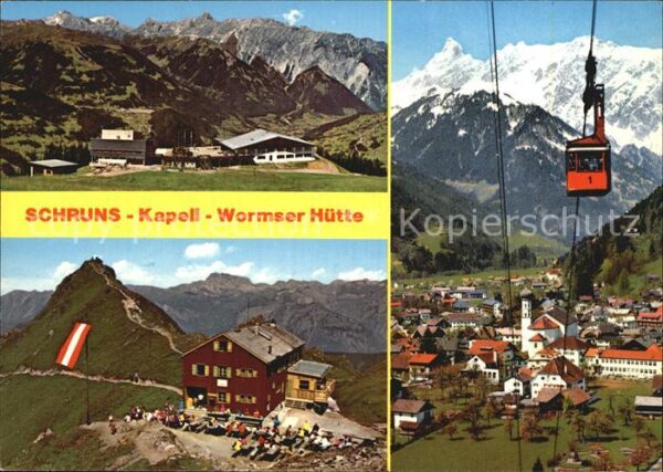 Schruns Vorarlberg Hochjochbahn Kapell Alpe Wormser Hütte