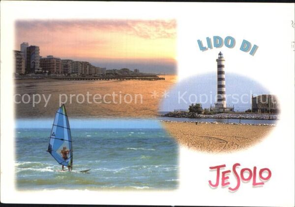 Lido di Jesolo Hotels am Strand Windsurfen Leuchtturm