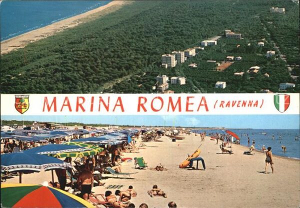 Marina Romea Strand Fliegeraufnahme
