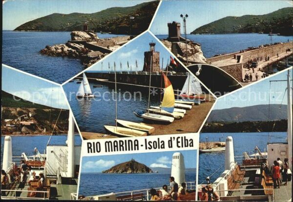 Rio Marina Küste Hafe Mole Leuchtturm