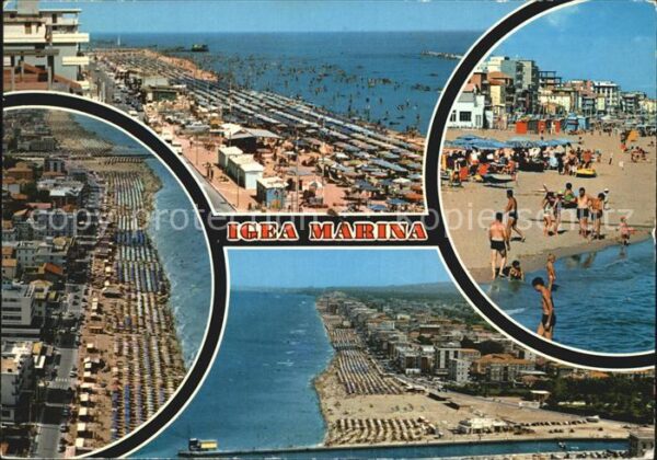 Igea Marina Strand Hotels Fliegeraufnahme