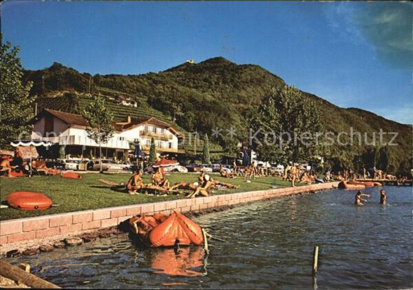 Kaltern Weinstrasse Tirol Gasthof Luggin Kalterersee Badestrand