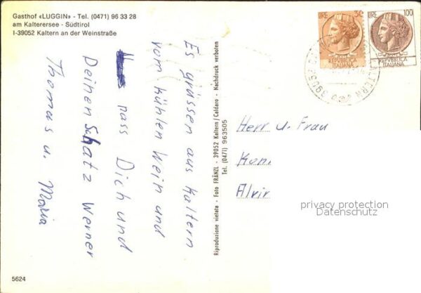 Kaltern Weinstrasse Tirol Gasthof Luggin Kalterersee Badestrand – Bild 2