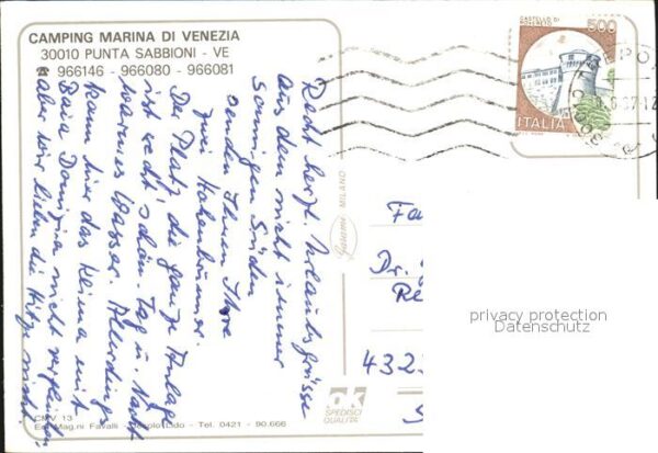 Punta Sabbioni Camping Marina di Venezia Spiaggia Port – Bild 2