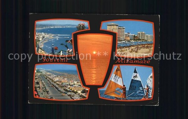 Miramare di Rimini  Panorama Strand Hotels Windsurfen Prome