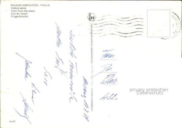 Misano Adriatico Spiaggia Hotels Strand Fliegeraufnahme – Bild 2
