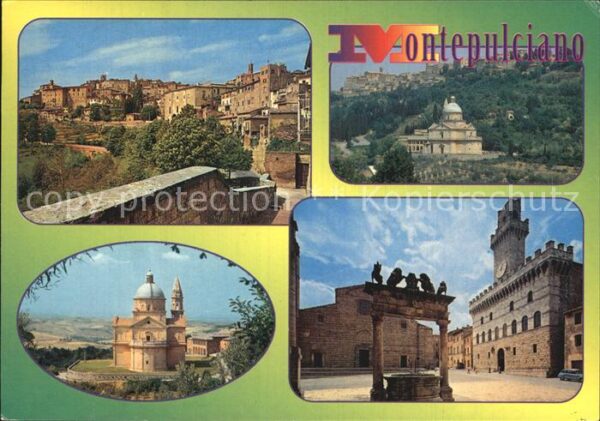 Montepulciano Panorama Madonna di San Biagio Palazzo
