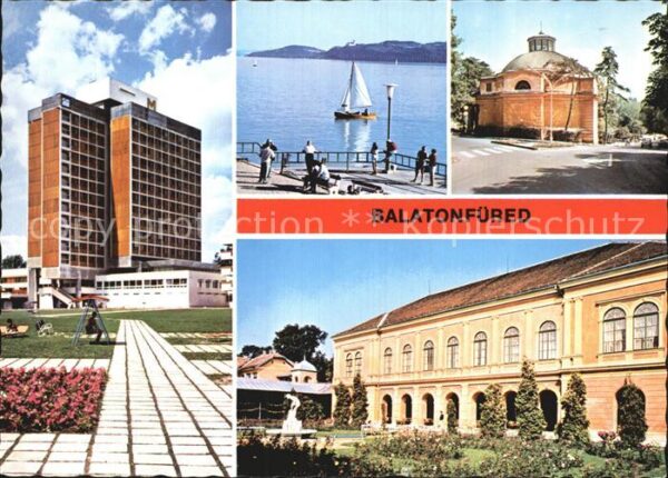 Balatonfuered Teilansichten Ferienort Hotel Steg am P
