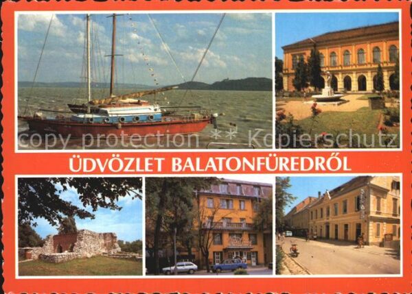 Balatonfuered Segelboot Hotel Restaurant Ruine