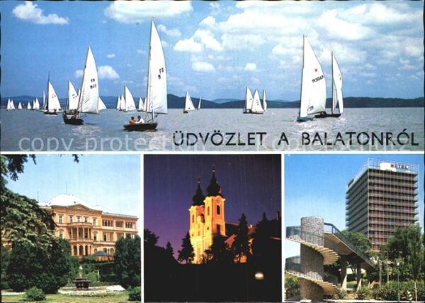 Balaton Plattensee Segelregatta Hotel Kirche