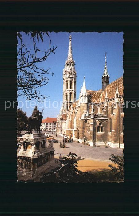 Budapest Matyas templom Matthiaskirche Denkmal R