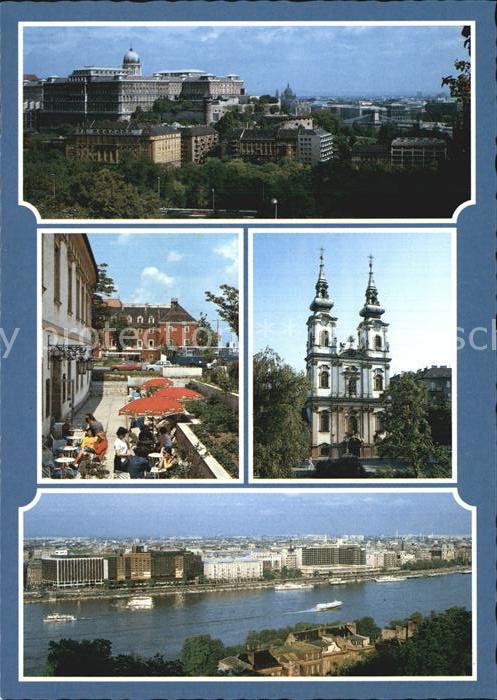Budapest Palast Kirche Blick über die Donau