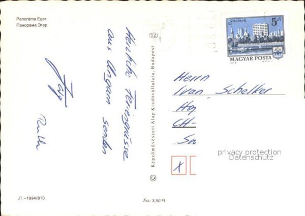 Eger Ungarn Kathedrale Denkmal Hotel Restaurant – Bild 2