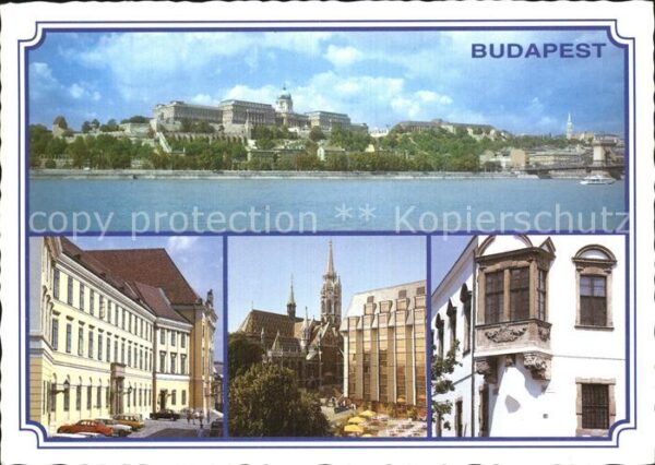 Budapest Donau Palast Gebäude Erker Kirche
