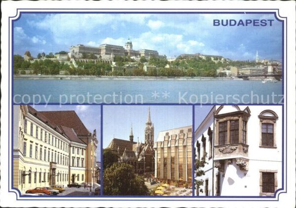 Budapest Donau Palast Gebäude Erker Kirche
