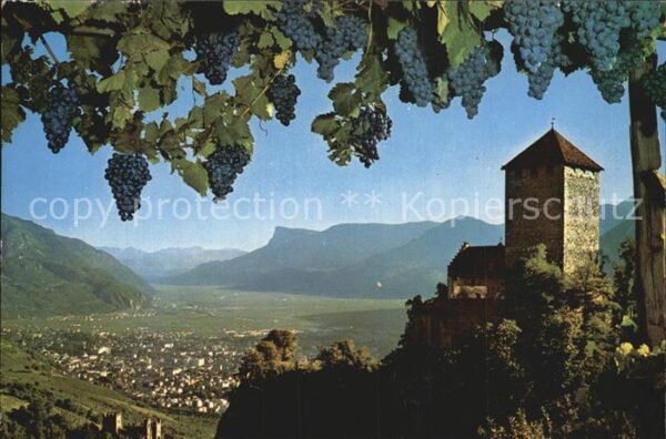 Meran Merano Castel Tirolo vista alla Mendola Schlos