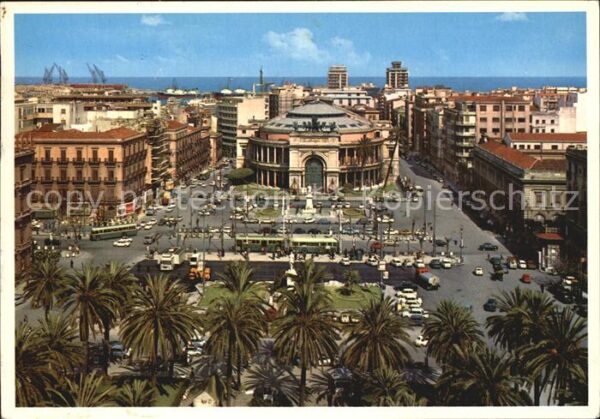 Palermo Sicilia Piazza Castelnuovo e Politeama Garibald
