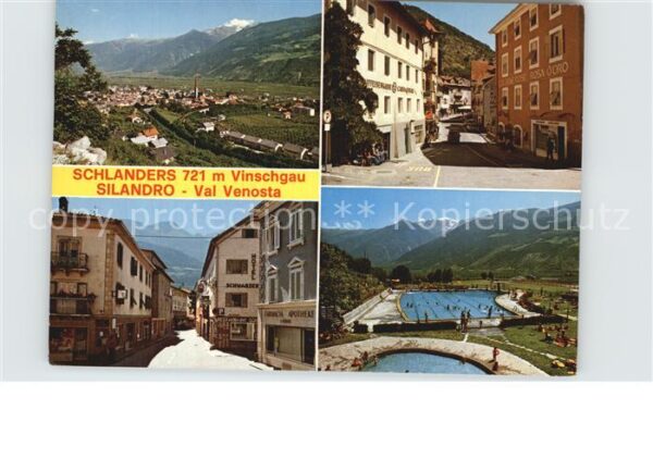 Schlanders Suedtirol Panorama Vinschgau Strassenpartien Frei
