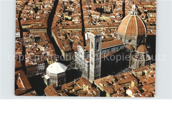 Firenze Florenz Duomo e Battistero veduta aerea