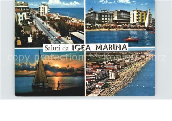 Igea Marina Uferstrasse Strand Hotels Segeln Sonnen