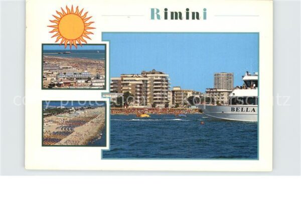 Rimini Panorama Riviera Adriatica Spiaggia Alb