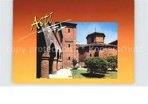 Asti Chiostro Battistero di San Pietro Klost