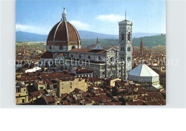 Firenze Florenz Cattedrale e panorama Domkirche