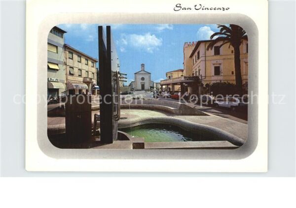 San Vincenzo Toscana Centro Fontana Chiesa