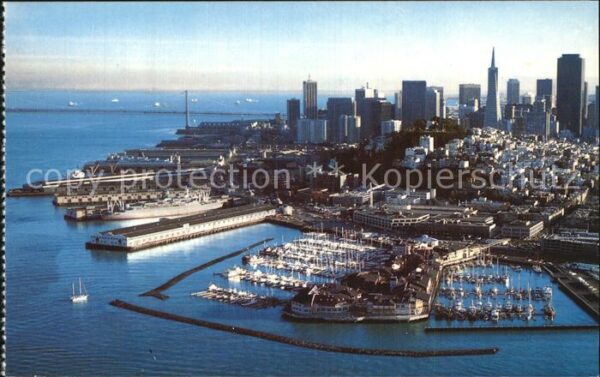 San Francisco California Fliegeraufnahme Bay Pier 39