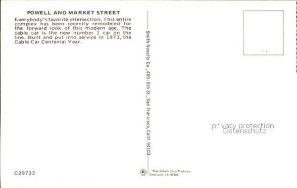 San Francisco California Powell and Market Street – Bild 2