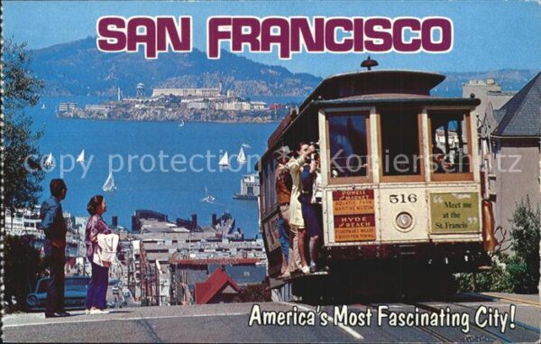 San Francisco California Cable Car Hyde Street