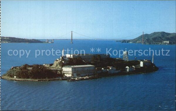 San Francisco California Fliegeraufnahme Insel Alcatraz