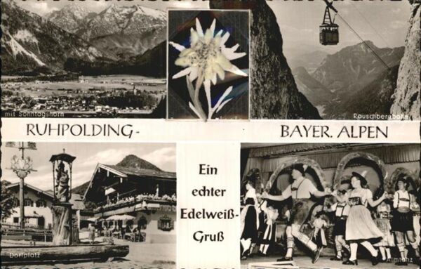 Ruhpolding Sonntagshorn Rauschbergbahn Dorfplatz A