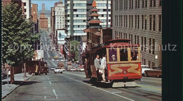 San Francisco California Cable Car California Street