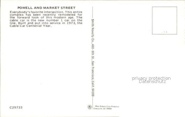 San Francisco California Powell and Market Street – Bild 2