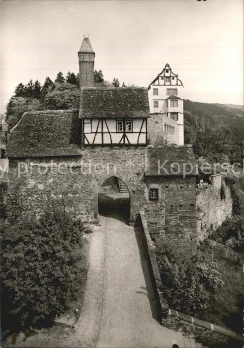 Hirschhorn Neckar Schloß-Hotel mit Burg