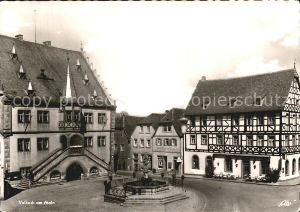 Volkach Rathaus Gasthaus Mainbrücke
