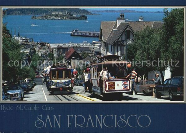 San Francisco California Hyde Street Cabel Cars