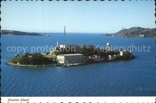 San Francisco California Fliegeraufnahme Alcatraz