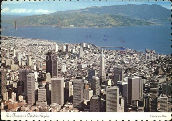 San Francisco California Fliegeraufnahme Skyline