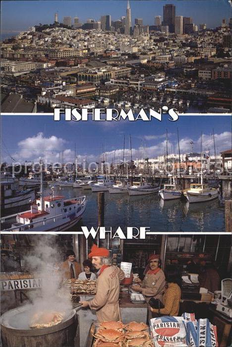 San Francisco California Fliegeraufnahme Skyline Fishermans Warf