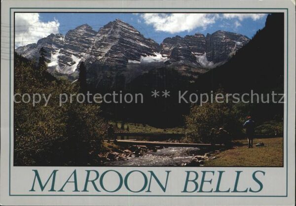 Aspen Maroon Bells Peaks from Maroon Lake