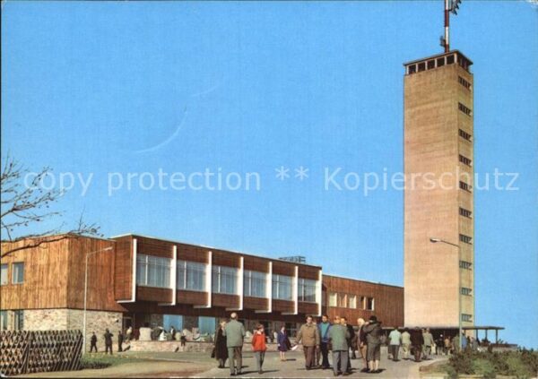 Oberwiesenthal Erzgebirge Fichtelberghaus mit Aussichtsturm
