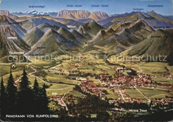 Ruhpolding Panoramakarte
