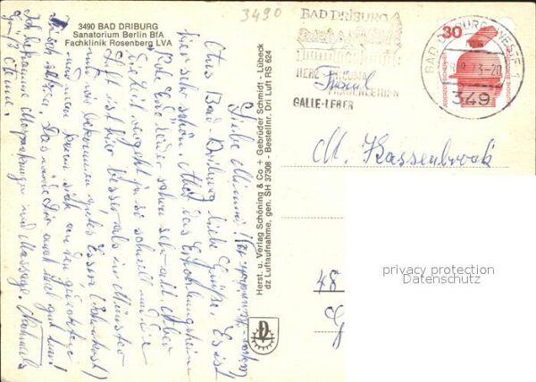 Bad Driburg Fliegeraufnahme Sanatorium – Bild 2